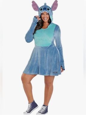 Stitch dress 2x Costume hooded Cosplay Disney spirit Halloween Lilo and stitch